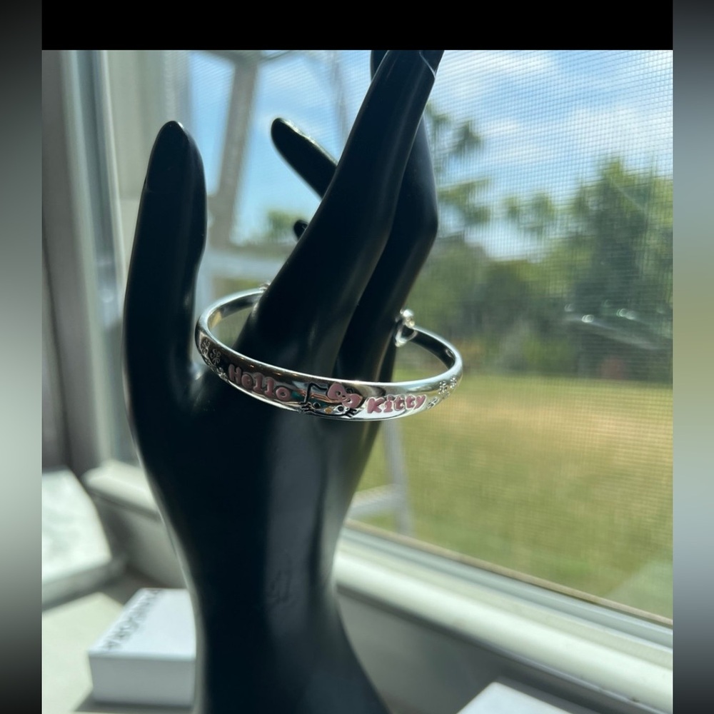 - Hello Kitty Silver Bracelet Adjustable - image 3